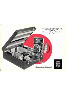 Linhof Technika 70 manual. Camera Instructions.